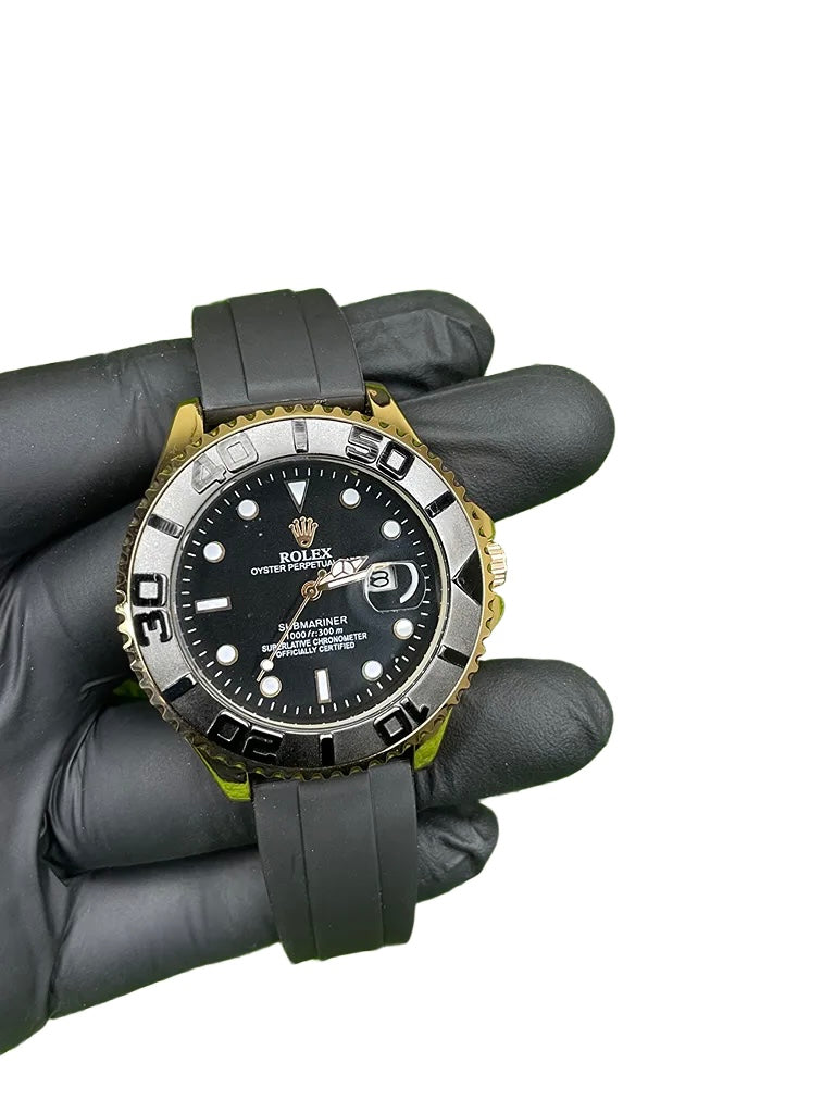Rolex Submariner Black/Gold Dial Simple Straps