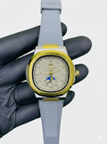 Matturi Golden/Grey Rubber Straps