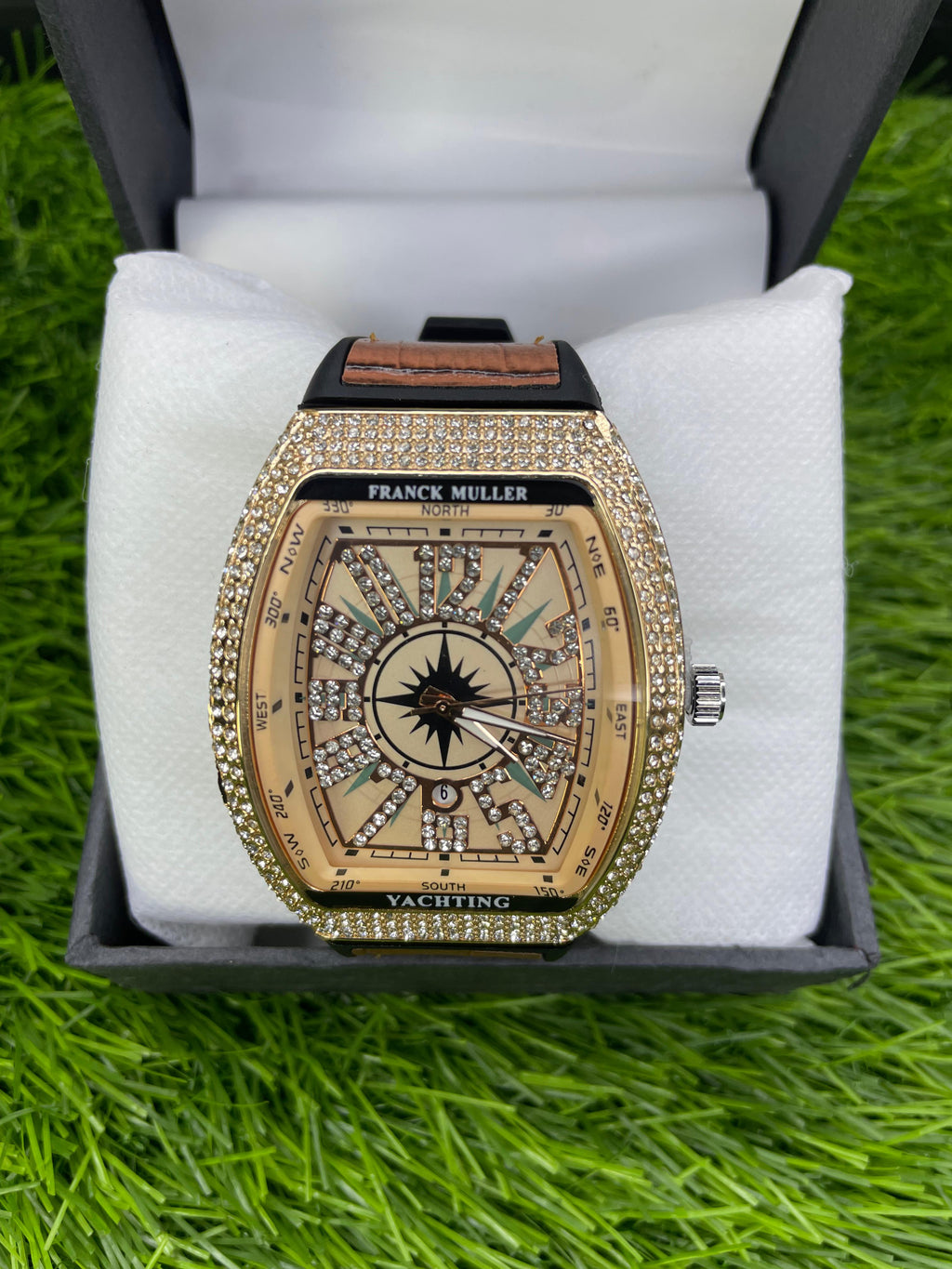 Frank Muller Stones Brown Straps