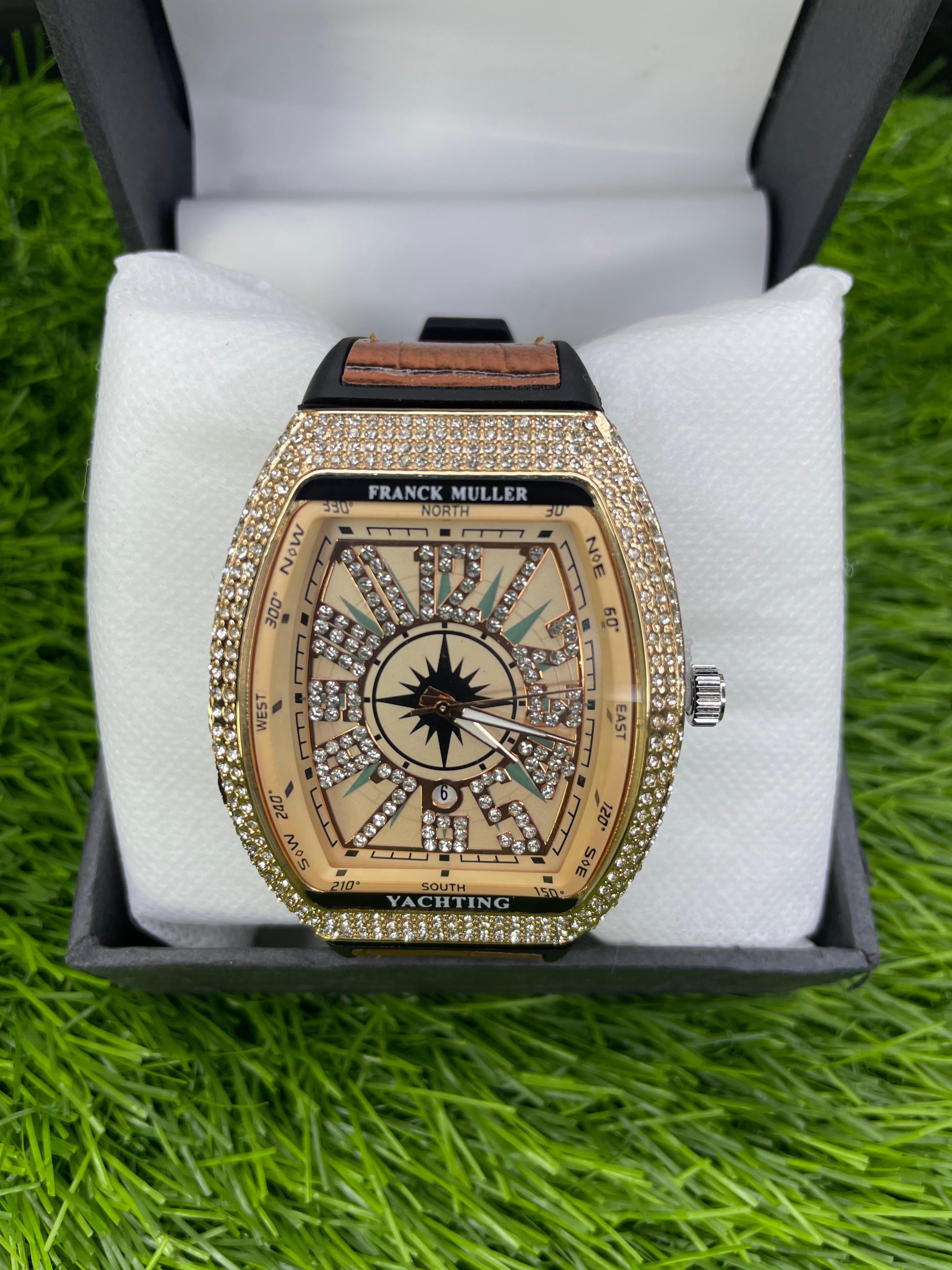 Frank Muller Stones Brown Straps